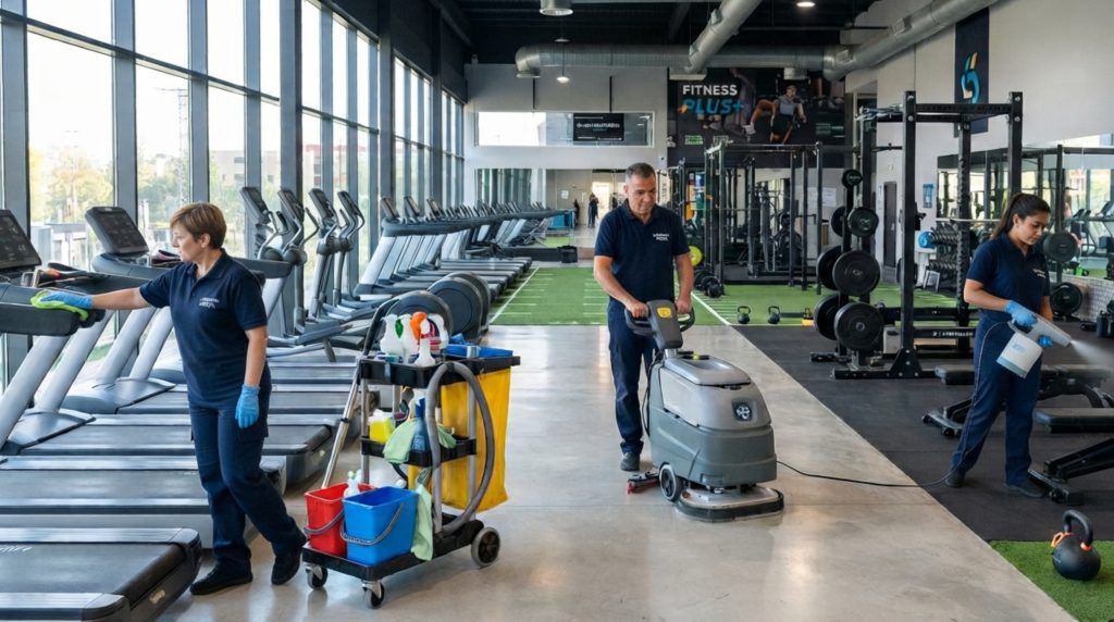 Limpieza y desinfección de gimnasios en Madrid por Limpieza 24 Siete